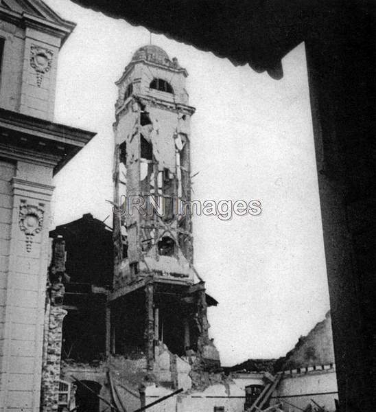 Ruins in Singapore, February, 1942