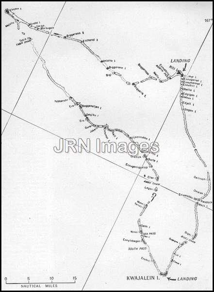 Map of Kwajalein Atoll