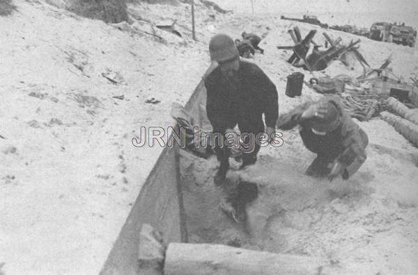 Navy Men at Utah Beach, June, 1944