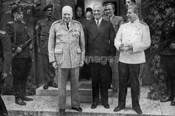 Churchill, Truman, and Stalin, July, 1945