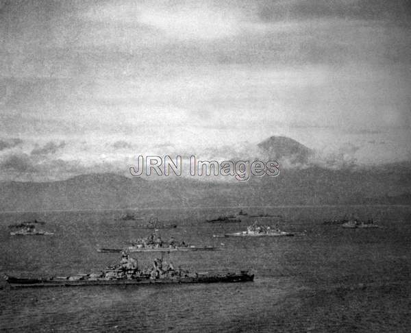 Ships Lying in Tokyo Harbor, September, 1945