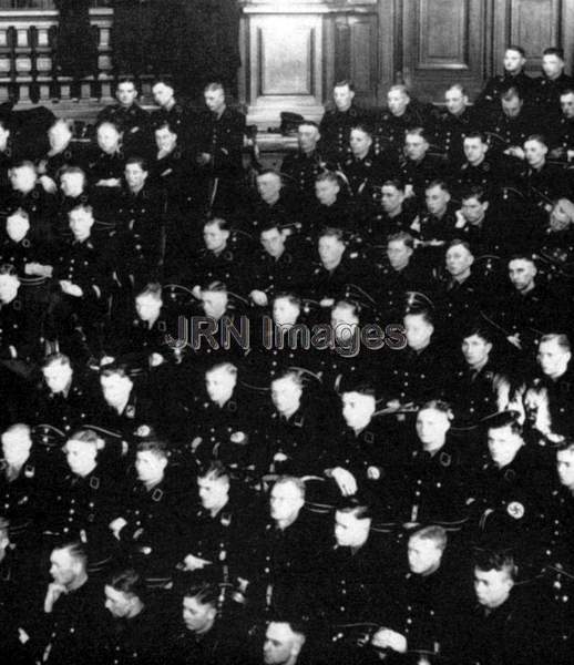 SS Members Attend lecture, Berlin, Germany, 1937