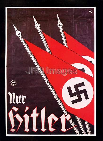 Only Hitler; Nazi poster, 1930s