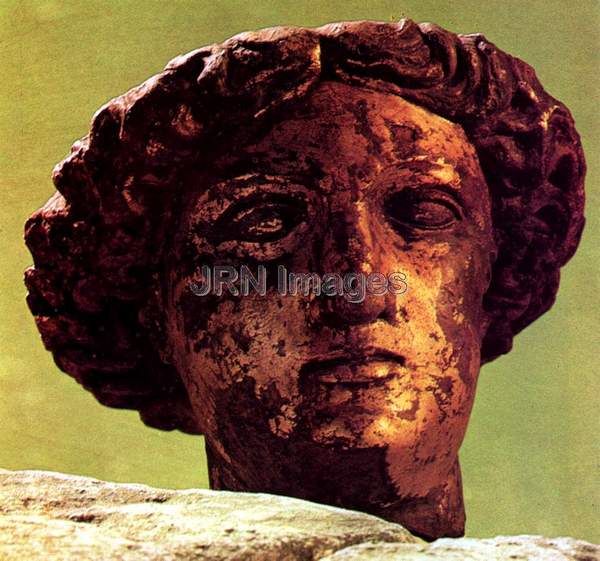 Head of Minerva of bronze