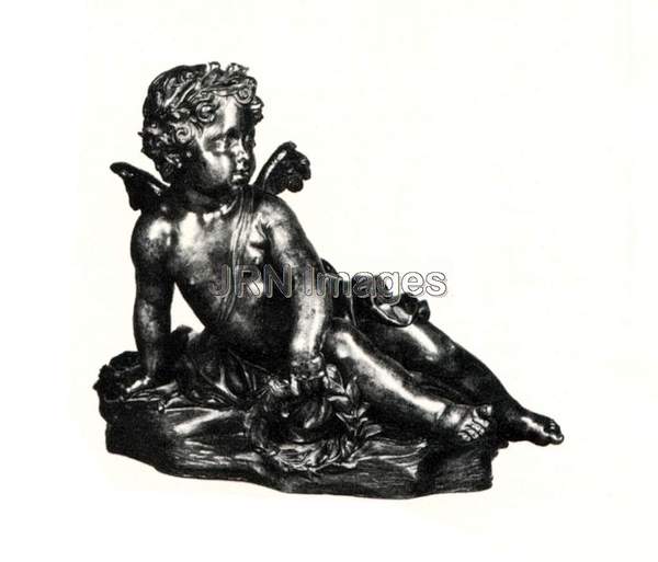 Cupid sculpture of bronze