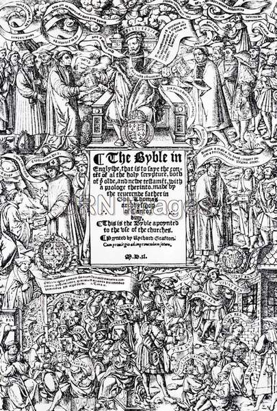 Cover page of an 1540 bible