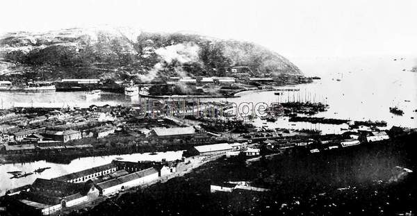 Inner harbor and docks at Port Arthur, Manchuria