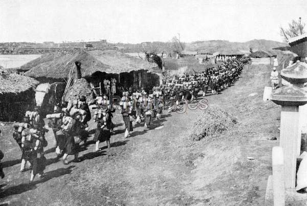 Soldiers of the Imperial Japanese Army's 46th Infantry