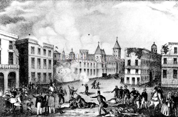 Scene in Veracruz During the Bombardment