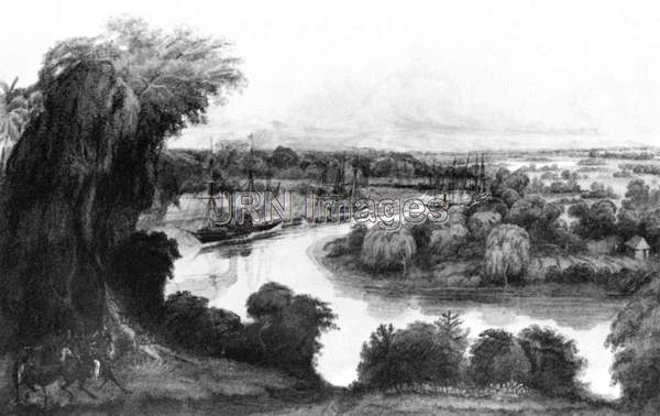 Naval Expedition Ascending the Tabasco River