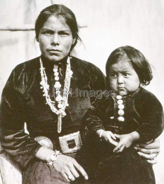 Navajo mother and her child