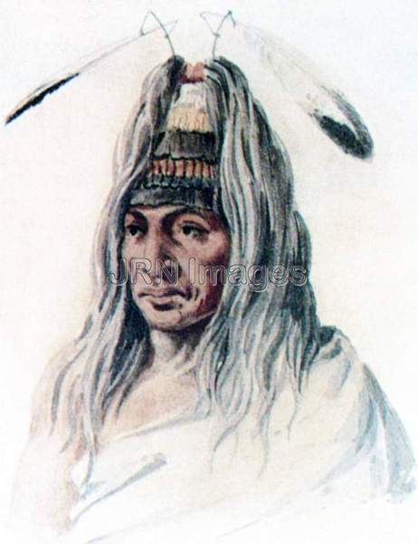 Culchillum, a Cowichan, Wearing a Medicine Cap