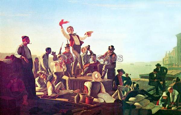 1857 Jolly Flatboatmen in Port