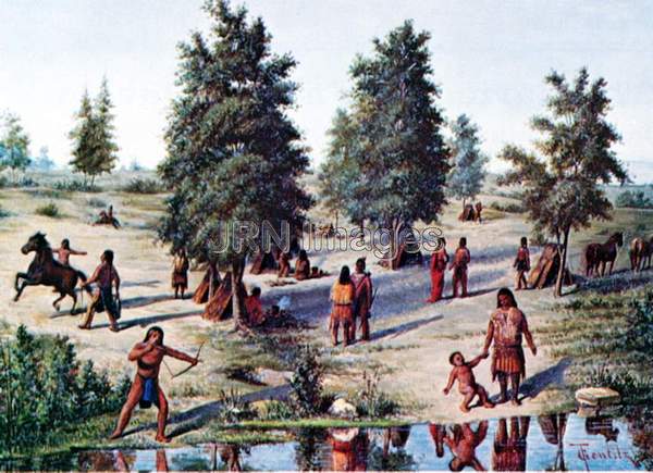 Community of Lipan Apache Native Americans