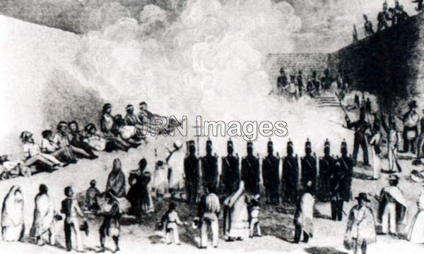 Execution of Texas militiamen