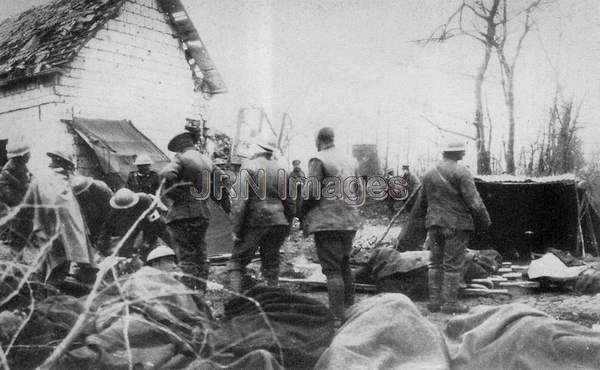 British wounded near Lens, France 1917