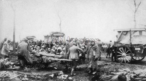 British wounded near Lens, France 1917