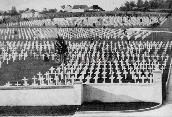 Cemetery in France, 1918