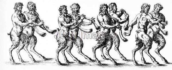 Satyrs Piping Music