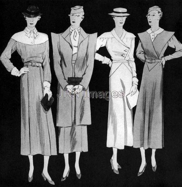 Women's hats, dresses