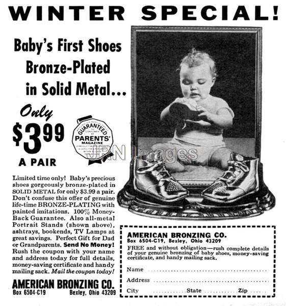 Bronze Baby Shoes