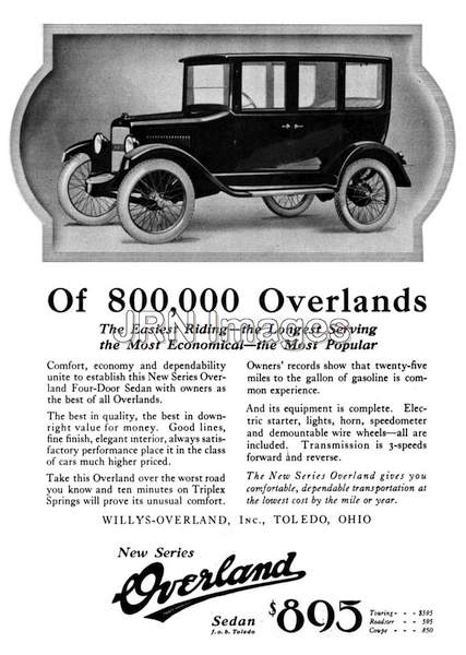 Overland automobiles