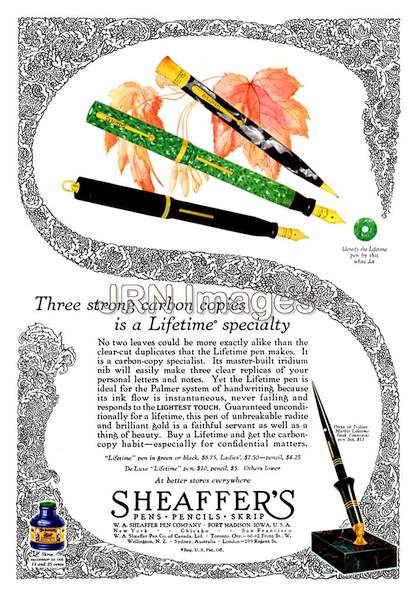 Sheaffer's Fountain Pens