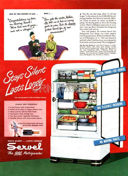 Servel Gas Refrigerator