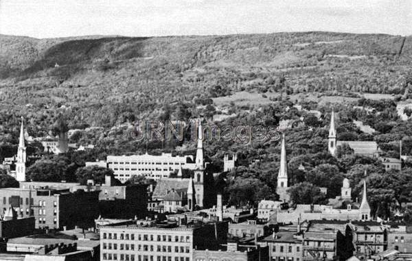 Group of churches and their spires