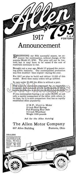 Allen automobiles