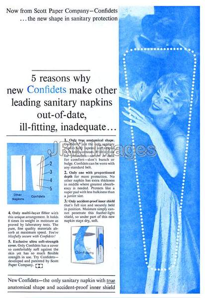 Confidets sanitary napkins