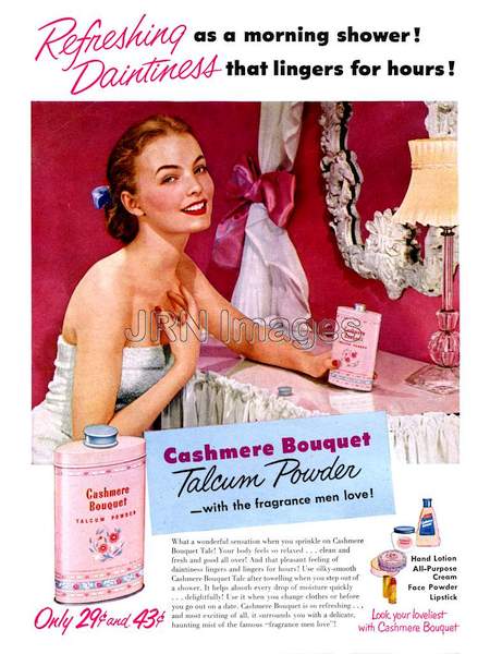 Cashmere Bouquet talcum powder