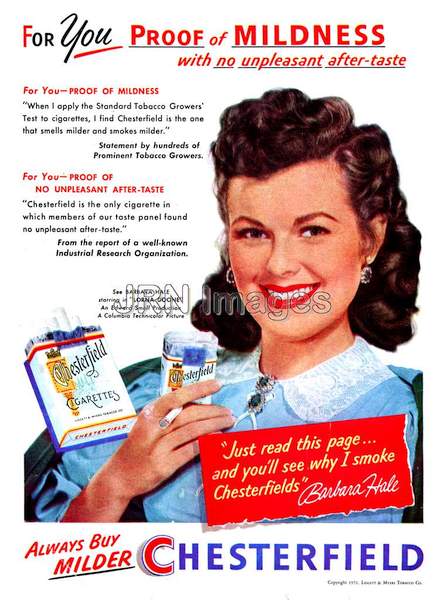 Chesterfield cigarettes