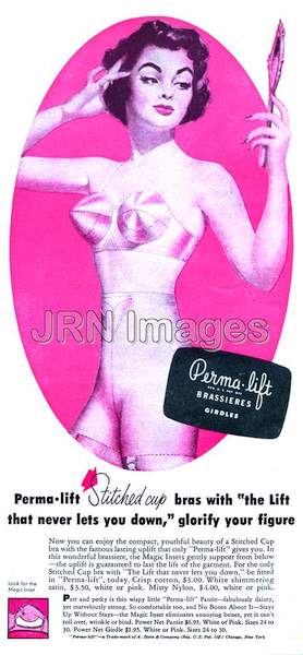 Perma-lift brassieres and girdles