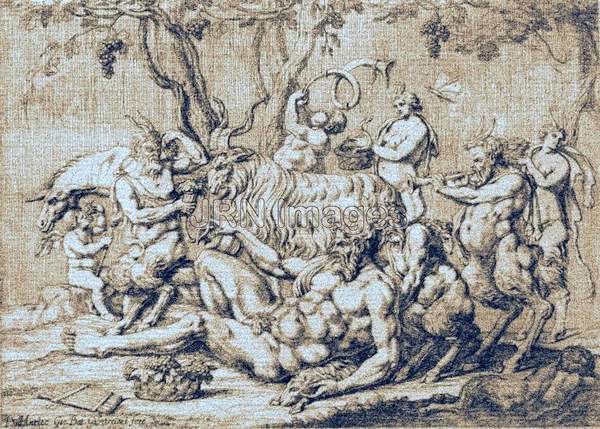 Silenus Reclining with Goats and Satyrs