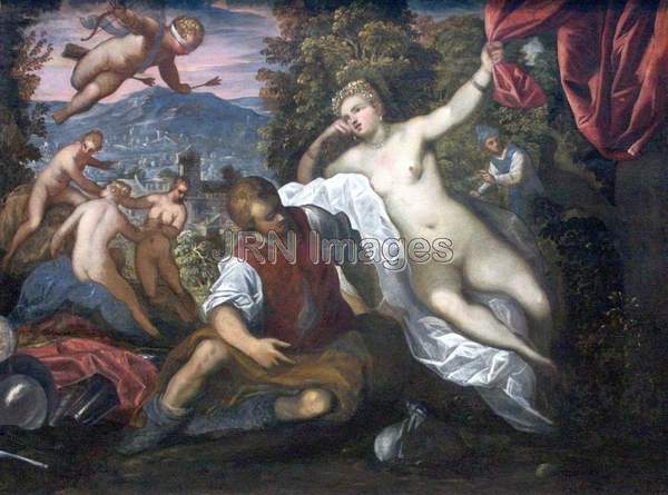 Venus and Mars with Cupid and the three Graces in...