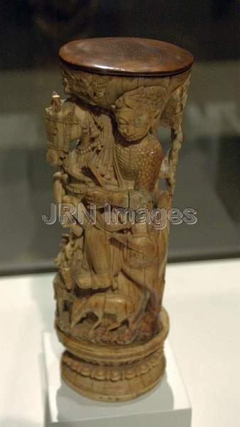 Furniture Leg with Princely Equestrian Figure