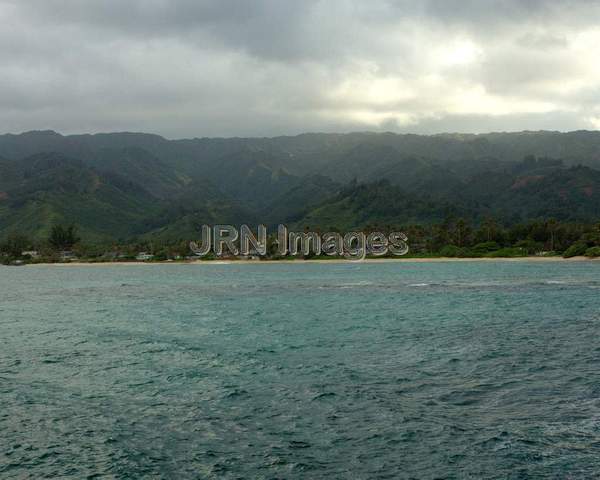 Ko'olau Mountains - view from La'ie Point