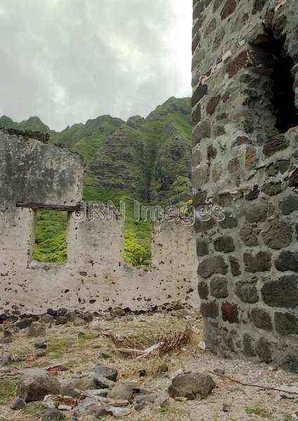 Kualoa Sugar Mill ruins; Built: 1863, Closed: 187...