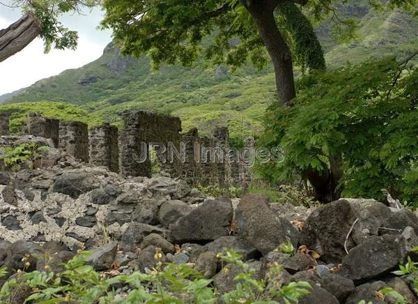 Kualoa Sugar Mill ruins; Built: 1863, Closed: 187...