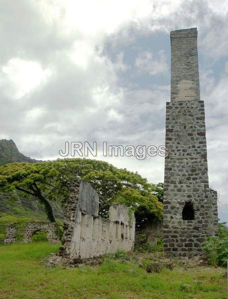 Kualoa Sugar Mill ruins; Built: 1863, Closed: 187...