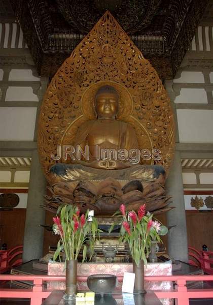 Lotus Buddha, Byodo-In Temple; Artist: Masuzo Inui