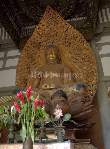 Lotus Buddha, Byodo-In Temple; Artist: Masuzo Inui