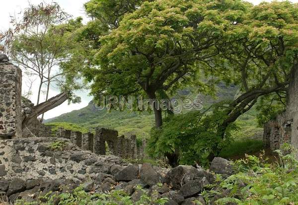 Kualoa Sugar Mill ruins; Built: 1863, Closed: 187...