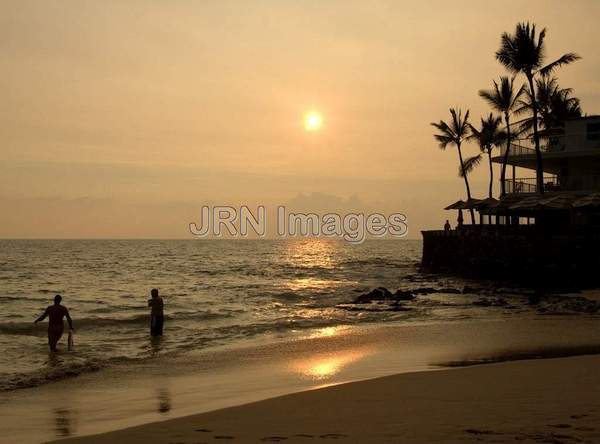 Sunset at La'aloa (White Sands) Beach; Kona Magic...