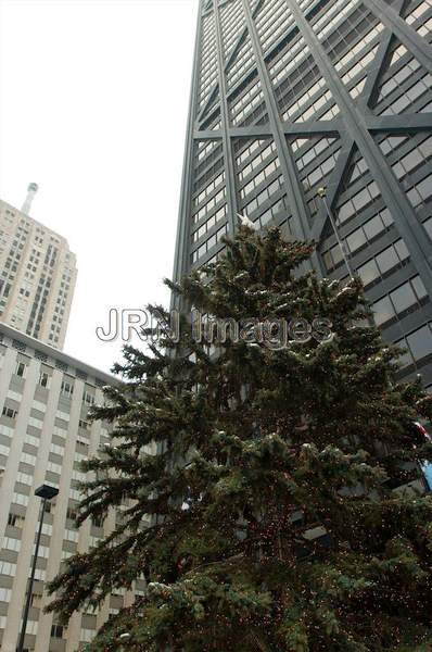 Christmas Tree at John Hancock Center