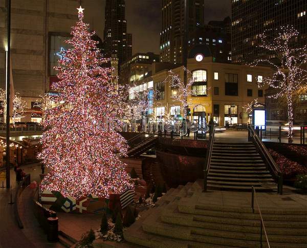 Christmas Tree at John Hancock Center