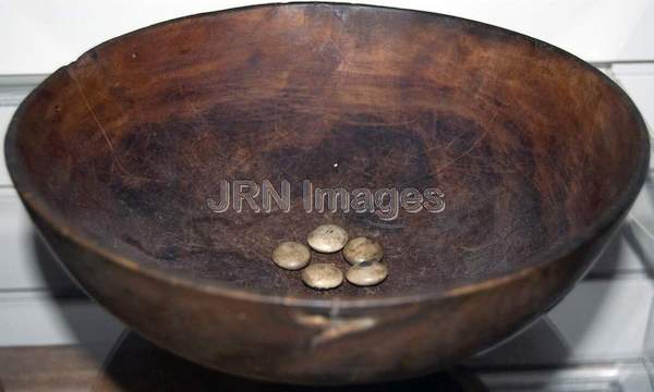 Indian Gaming bowl with dice