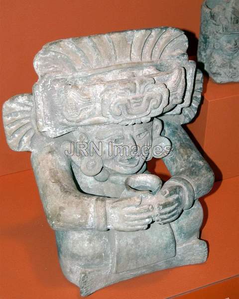 Ceramic urn portraying Cocijo