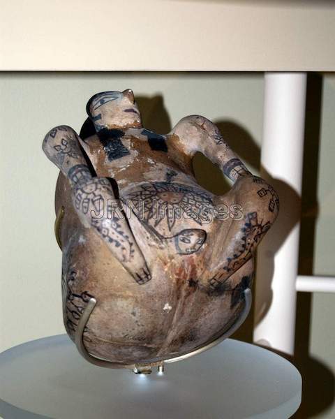 Ceramic vessel of supernatureal figure giving birth